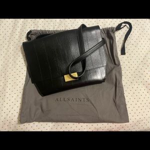 NWT ALLSAINTS BLACK CHARTERHOUSE BAG